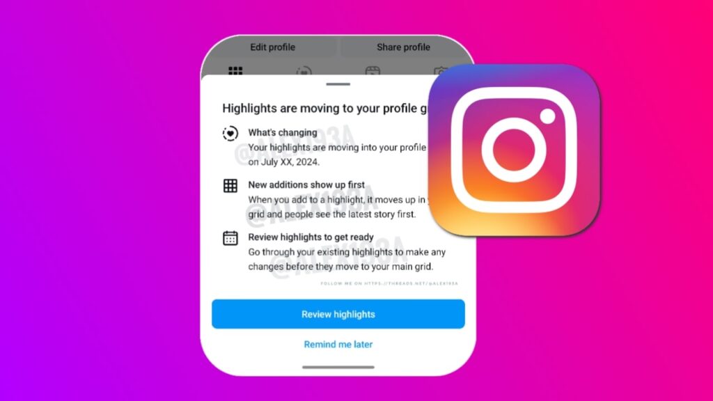 Highlights Moving to a Dedicated Tab