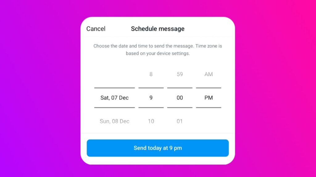 What is Instagram Schedule Message new Feature?